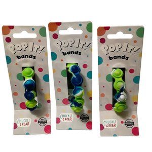 NEW - LOT of 3 Original Pop it! Bands by Chuckle & Roar